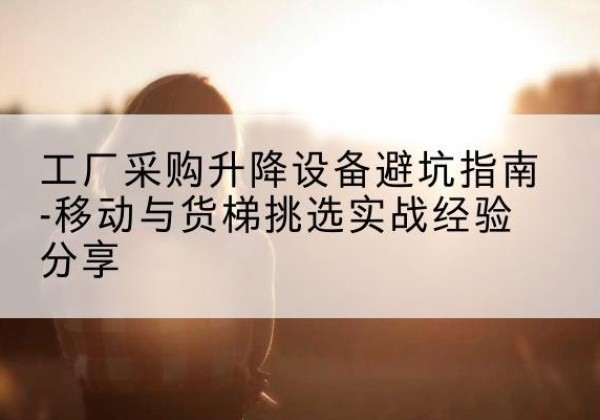 孟州移动式升降机怎么选-工厂采购升降设备避坑指南-移动与货梯挑选实战经验分享